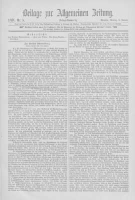 Allgemeine Zeitung Montag 5. Januar 1891