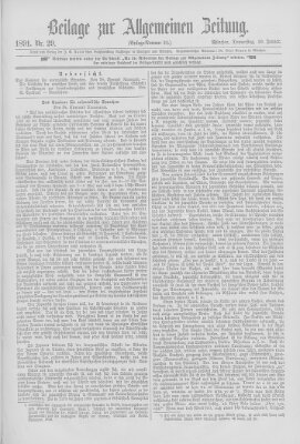 Allgemeine Zeitung Donnerstag 29. Januar 1891