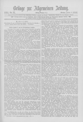 Allgemeine Zeitung Freitag 6. Februar 1891