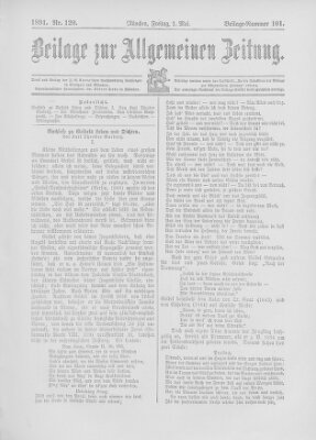 Allgemeine Zeitung Freitag 1. Mai 1891