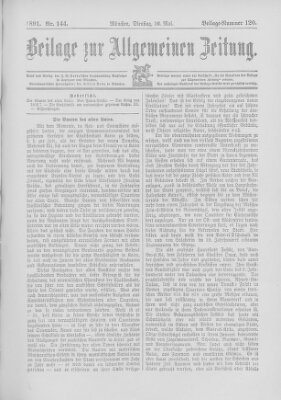 Allgemeine Zeitung Dienstag 26. Mai 1891