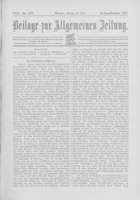 Allgemeine Zeitung Freitag 29. Mai 1891