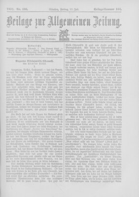 Allgemeine Zeitung Freitag 17. Juli 1891