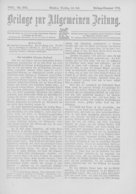 Allgemeine Zeitung Dienstag 28. Juli 1891