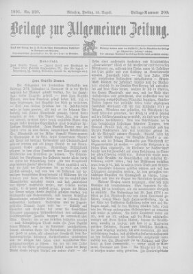 Allgemeine Zeitung Freitag 28. August 1891