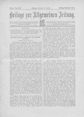 Allgemeine Zeitung Freitag 16. Oktober 1891