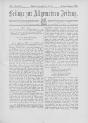 Allgemeine Zeitung Donnerstag 22. Oktober 1891