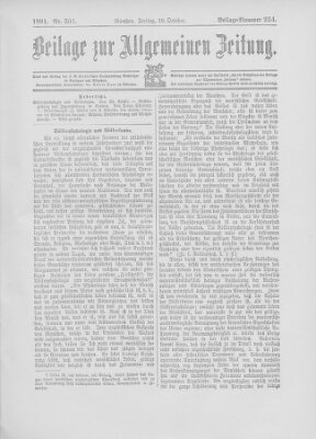 Allgemeine Zeitung Freitag 30. Oktober 1891