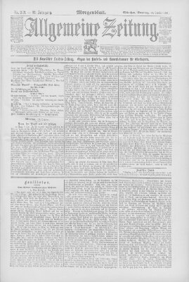 Allgemeine Zeitung Sonntag 11. Oktober 1891