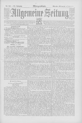 Allgemeine Zeitung Mittwoch 21. Oktober 1891