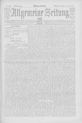 Allgemeine Zeitung Freitag 11. Dezember 1891