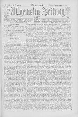 Allgemeine Zeitung Donnerstag 17. Dezember 1891