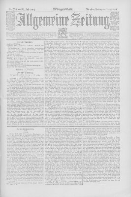 Allgemeine Zeitung Freitag 18. Dezember 1891