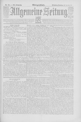 Allgemeine Zeitung Dienstag 22. Dezember 1891