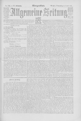 Allgemeine Zeitung Donnerstag 24. Dezember 1891