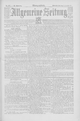 Allgemeine Zeitung Freitag 25. Dezember 1891