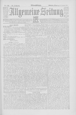 Allgemeine Zeitung Montag 28. Dezember 1891