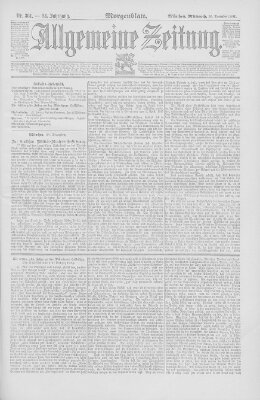 Allgemeine Zeitung Mittwoch 30. Dezember 1891