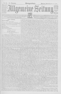 Allgemeine Zeitung Mittwoch 20. Januar 1892