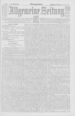 Allgemeine Zeitung Freitag 5. Februar 1892