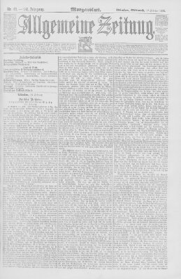 Allgemeine Zeitung Mittwoch 17. Februar 1892