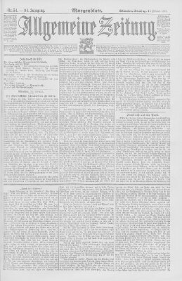 Allgemeine Zeitung Dienstag 23. Februar 1892