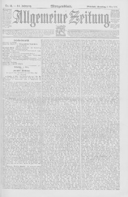 Allgemeine Zeitung Samstag 5. März 1892