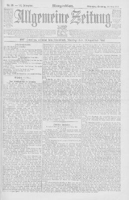 Allgemeine Zeitung Sonntag 20. März 1892