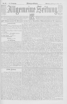 Allgemeine Zeitung Freitag 25. März 1892