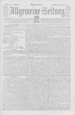 Allgemeine Zeitung Freitag 8. April 1892