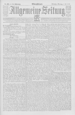 Allgemeine Zeitung Montag 11. April 1892