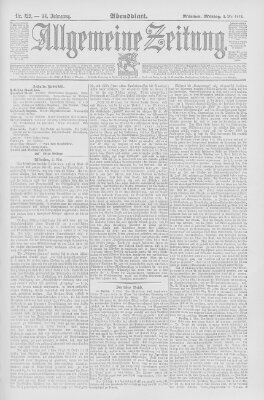 Allgemeine Zeitung Montag 2. Mai 1892