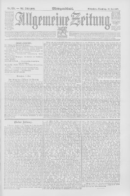 Allgemeine Zeitung Dienstag 10. Mai 1892