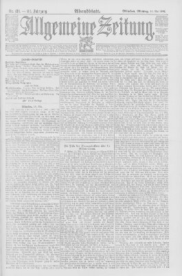 Allgemeine Zeitung Montag 16. Mai 1892