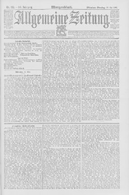 Allgemeine Zeitung Dienstag 17. Mai 1892