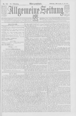 Allgemeine Zeitung Mittwoch 18. Mai 1892