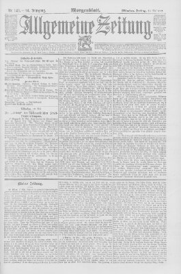 Allgemeine Zeitung Freitag 20. Mai 1892