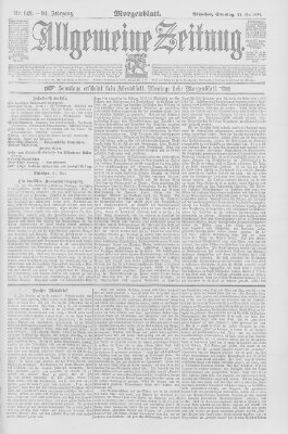 Allgemeine Zeitung Sonntag 22. Mai 1892