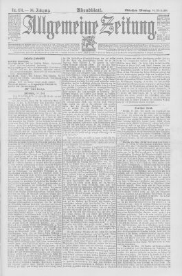 Allgemeine Zeitung Montag 30. Mai 1892