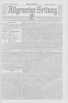 Allgemeine Zeitung Mittwoch 1. Juni 1892