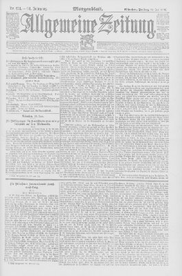 Allgemeine Zeitung Freitag 24. Juni 1892