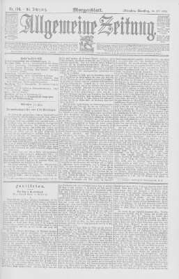 Allgemeine Zeitung Samstag 16. Juli 1892