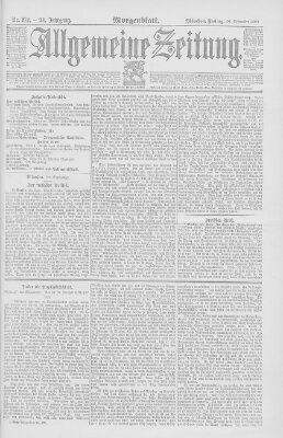 Allgemeine Zeitung Freitag 30. September 1892