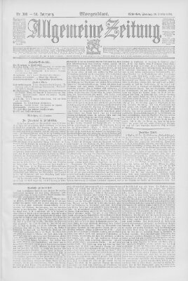 Allgemeine Zeitung Freitag 28. Oktober 1892