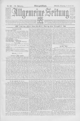 Allgemeine Zeitung Sonntag 30. Oktober 1892