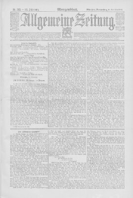 Allgemeine Zeitung Donnerstag 10. November 1892