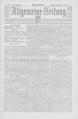 Allgemeine Zeitung Donnerstag 8. Dezember 1892