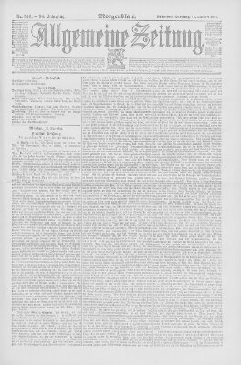 Allgemeine Zeitung Dienstag 13. Dezember 1892