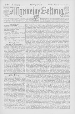 Allgemeine Zeitung Mittwoch 21. Dezember 1892