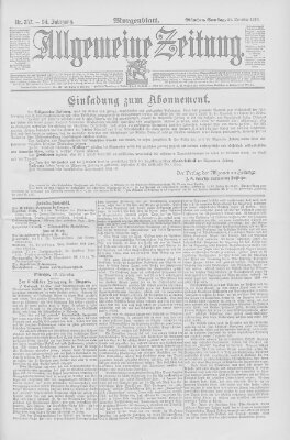 Allgemeine Zeitung Samstag 24. Dezember 1892